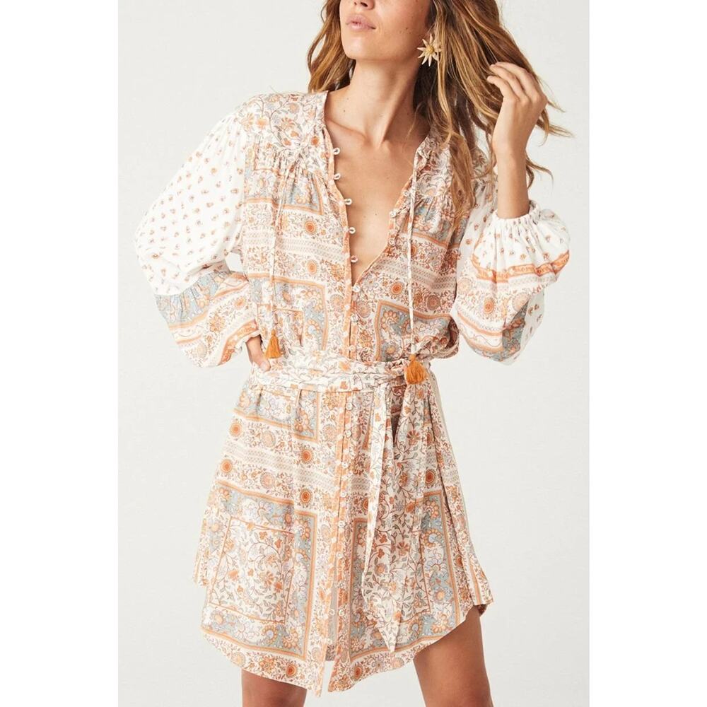 Spell Sunshine Bandit Tunic Dress - Dessert Sage Size Small NWT